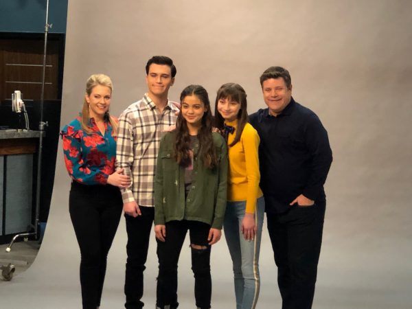The cast from No Good Nick pose for a photo together