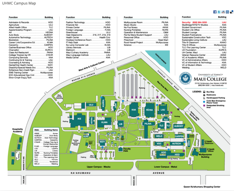 Map of UHMC Campus