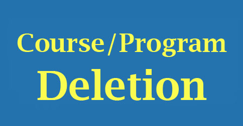 Course/Program Deletion