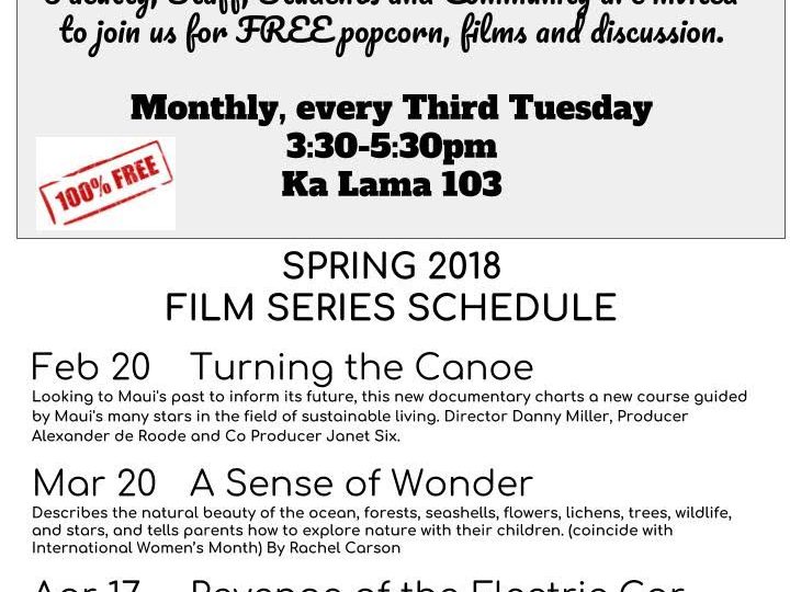 Sustainability Film Series 2018