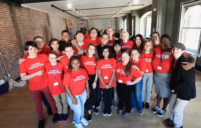 Group of individuals at a Special Olympics conference in DC