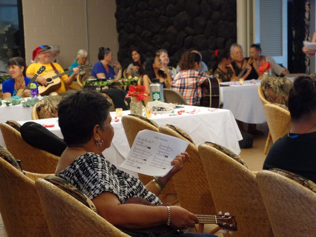 The audience at one of the Hawaiian Music's performances.