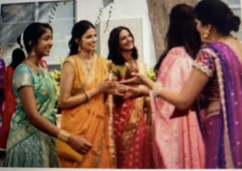 Devi with her family.