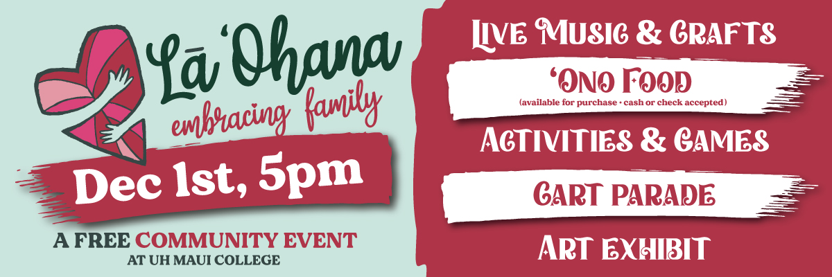La Ohana Event - Friday December 1st, 5PM